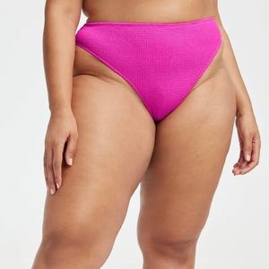 Good American Pink Bikini Bottom